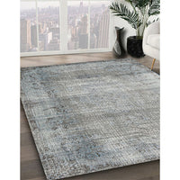 Contemporary Silver Gray Modern Rug, con2582