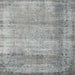 Square Contemporary Silver Gray Modern Rug, con2582