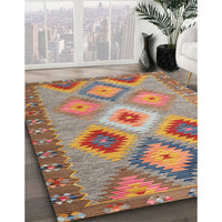 Contemporary Chestnut Red Southwestern Rug, con2583