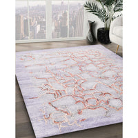 Contemporary Lavender Pinocchio Beige Modern Rug, con2586