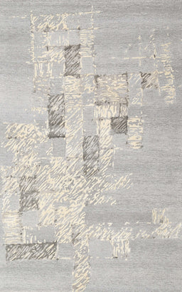 Machine Washable Contemporary Dark Gray Rug, wshcon2588