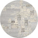 Sideview of Contemporary Dark Gray Modern Rug, con2588