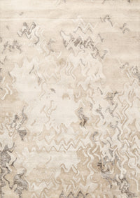 Machine Washable Contemporary PeachRug, wshcon2589