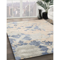 Contemporary Dark Gray Modern Rug, con2590