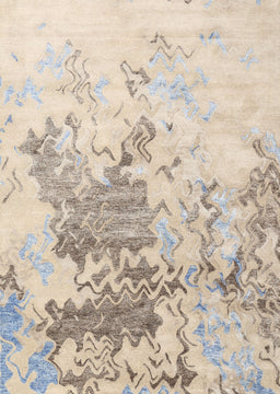 Contemporary Camel Brown Solid Rug, con2592