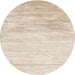 Sideview of Contemporary Wheat Beige Modern Rug, con2594