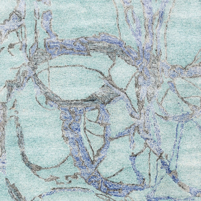 Contemporary Powder Blue Modern Rug, con2596