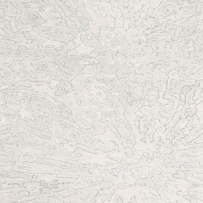 Sideview of Machine Washable Contemporary Dark White Beige Rug, wshcon2598