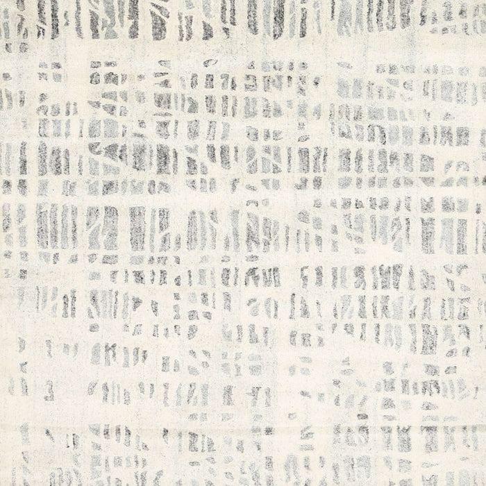 Square Contemporary Soft Ivory Beige Solid Rug, con2599