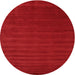 Square Machine Washable Contemporary Red Rug, wshcon25