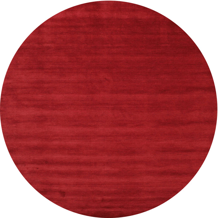 Sideview of Contemporary Red Modern Rug, con25