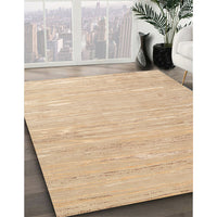 Contemporary Sand Brown Modern Rug, con2602