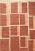 Contemporary Orange Red Modern Rug, con2604