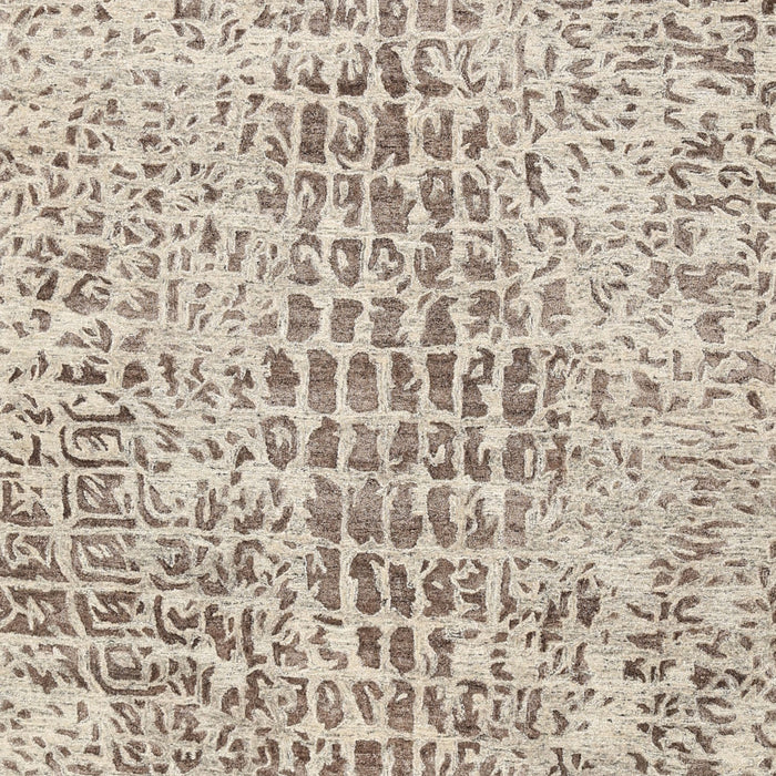 Machine Washable Contemporary Dark Almond Brown Rug, wshcon2605