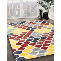 Contemporary Cherry Red Modern Rug, con2606