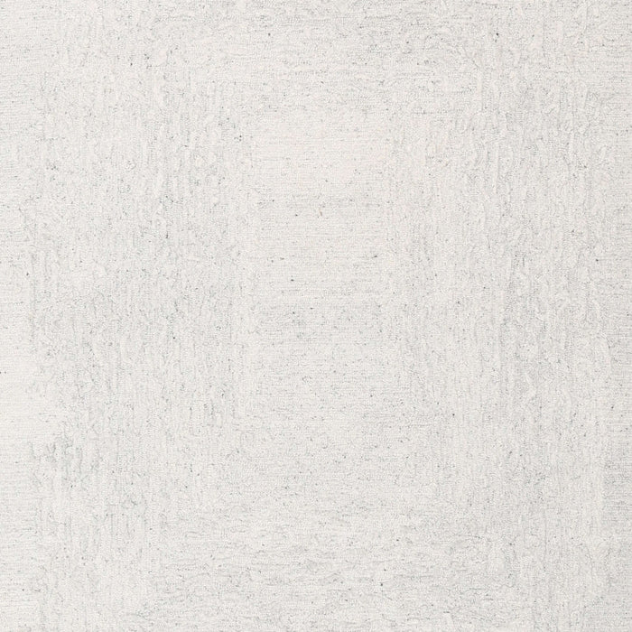 Contemporary Dark White Beige Solid Rug, con2608