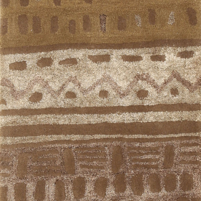 Contemporary Saddle Brown Southwestern Rug, con2609