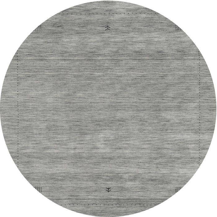 Sideview of Contemporary Dark Gray Modern Rug, con2610