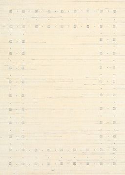 Contemporary Navajo White Gold Solid Rug, con2612