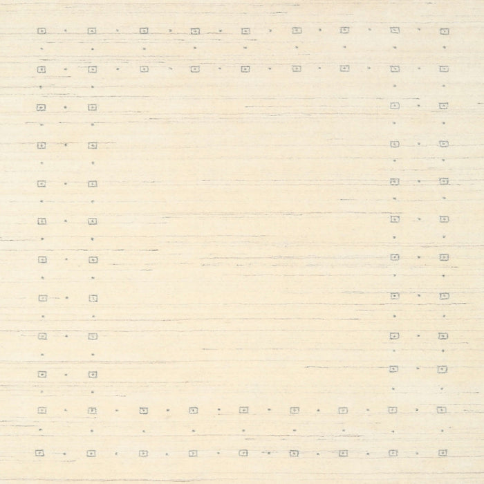 Square Contemporary Navajo White Gold Solid Rug, con2612