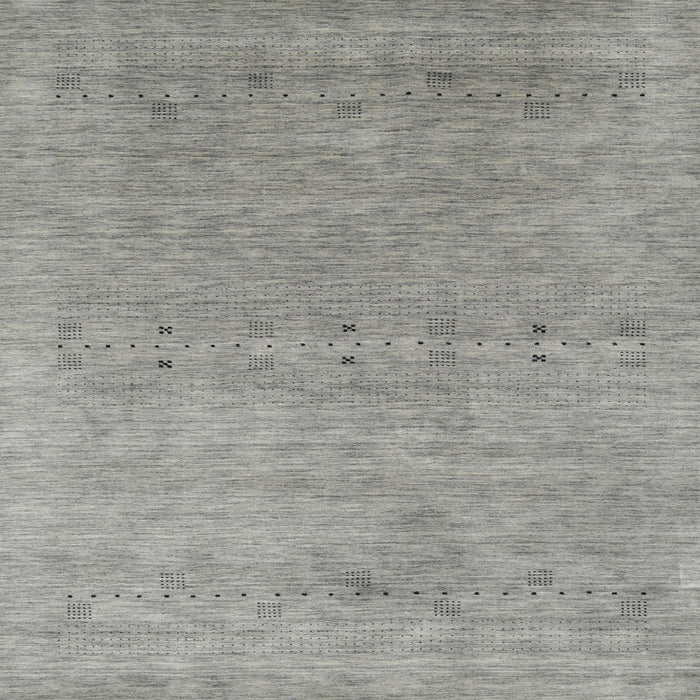 Sideview of Machine Washable Contemporary Dark Gray Rug, wshcon2613