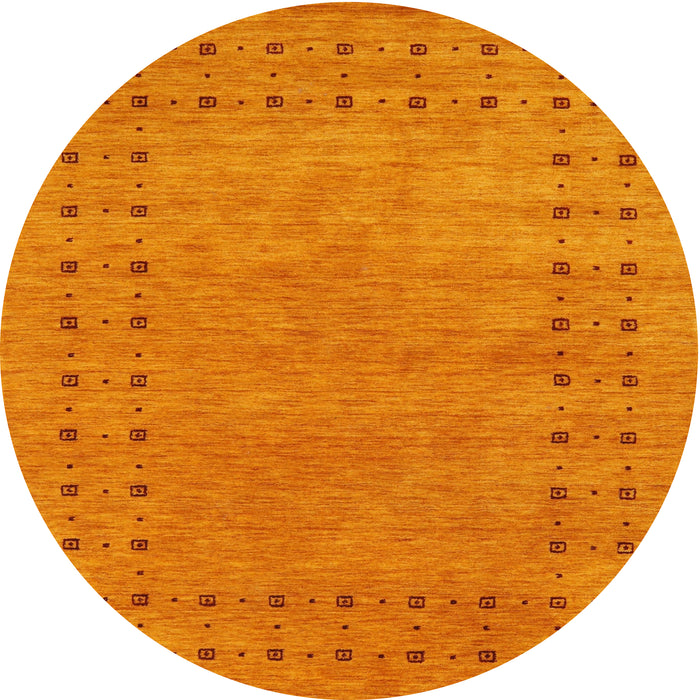 Square Machine Washable Contemporary Orange Red Rug, wshcon2614