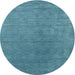 Sideview of Contemporary Blue Green Modern Rug, con2616