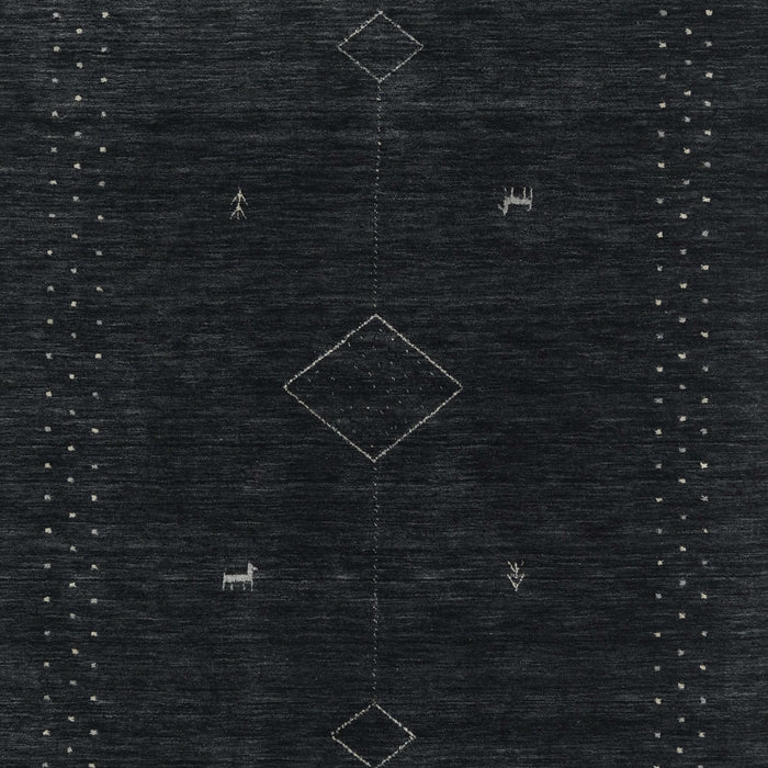 Machine Washable Contemporary Gunmetal Green Rug, wshcon2618
