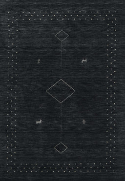 Contemporary Gunmetal Green Modern Rug, con2618