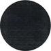 Sideview of Contemporary Gunmetal Green Modern Rug, con2619