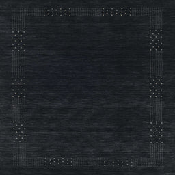 Sideview of Machine Washable Contemporary Gunmetal Green Rug, wshcon2619