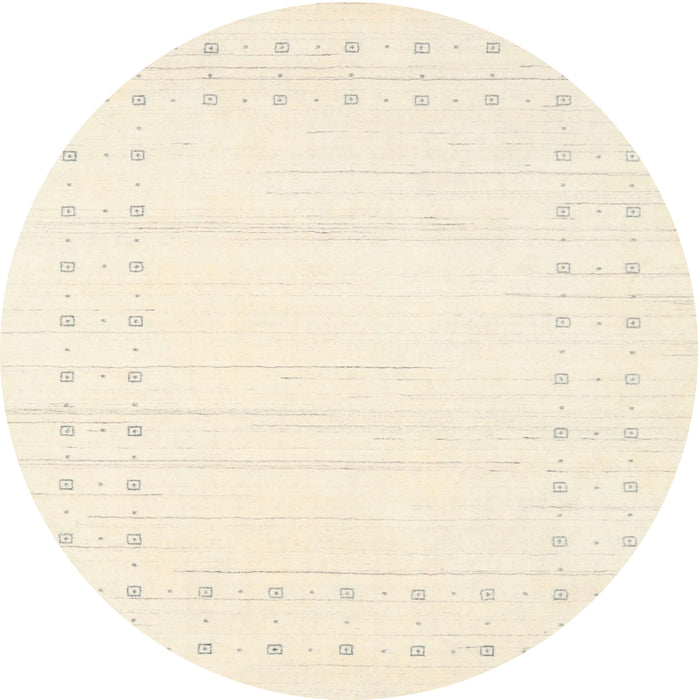 Sideview of Contemporary Peach Beige Solid Rug, con2620