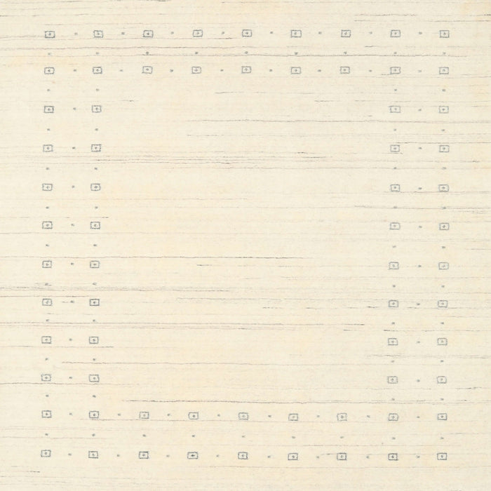 Square Contemporary Peach Beige Solid Rug, con2620