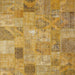 Square Contemporary Sedona Brown Patchwork Rug, con2625