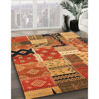 Contemporary Orange Southwestern Rug, con2626