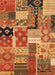 Contemporary Orange Southwestern Rug, con2626