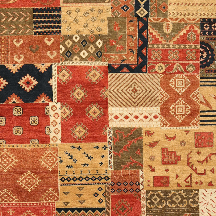 Contemporary Orange Southwestern Rug, con2626