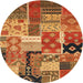 Sideview of Contemporary Orange Southwestern Rug, con2626