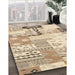 Machine Washable Contemporary Khaki Gold Rug in a Family Room, wshcon2628