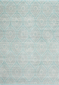 Machine Washable Contemporary Light Steel Blue Rug, wshcon262