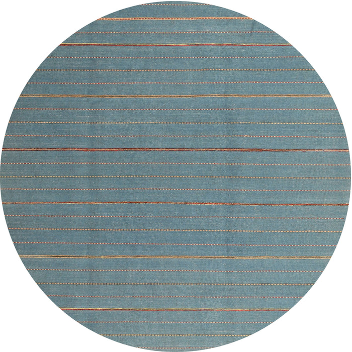 Sideview of Contemporary Grayish Turquoise Green Modern Rug, con2630