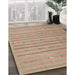 Machine Washable Contemporary Rust Pink Rug in a Family Room, wshcon2631