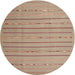 Sideview of Contemporary Rust Pink Modern Rug, con2631