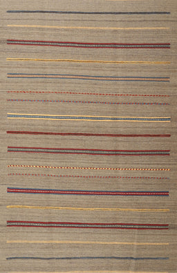 Contemporary Camel Brown Modern Rug, con2632