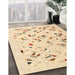 Machine Washable Contemporary Sandy Brown Rug in a Family Room, wshcon2633
