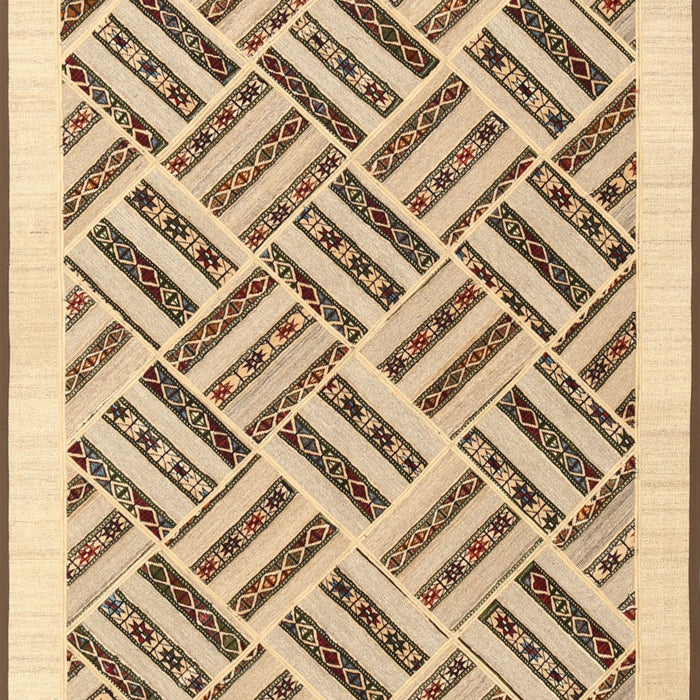 Machine Washable Contemporary Brown Gold Rug, wshcon2634