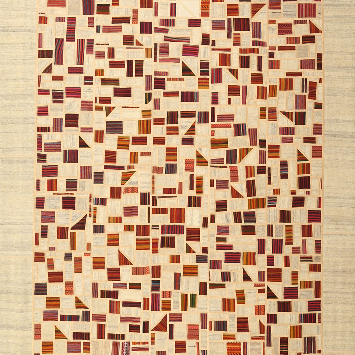 Contemporary Brown Gold Solid Rug, con2638