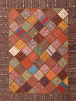Contemporary Rust Pink Modern Rug, con2642