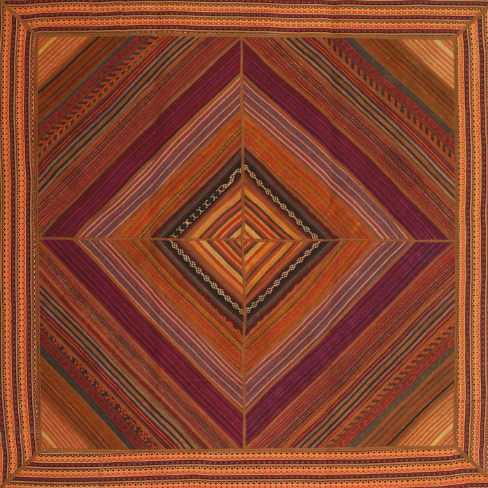 Sideview of Machine Washable Contemporary Mahogany Brown Rug, wshcon2644