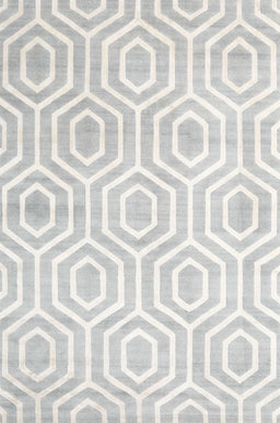 Contemporary Silver Gray Modern Rug, con2647